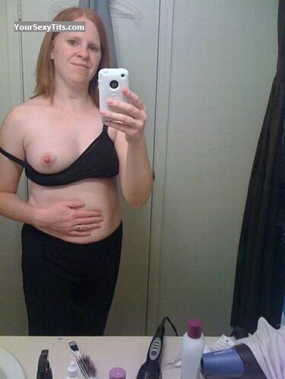 Tit Flash: My Medium Tits (Selfie) - Topless Cheryl S. from United States